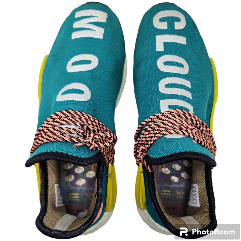 adidas Pharrell NMD Human Race Trail Sun Glow AC7188 Men's Size 9 Hu 2017